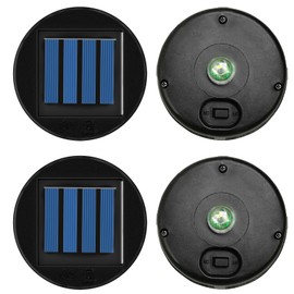 ULEMONDEE Replacement Solar Panels, Perfect for Outdoor Lantern Lights, Garden Accessories (Pack of 4, Top Diameter 8cm, Inside 7.2cm)