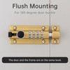 HOJLKLD Combination Locking Bolt, 4 Digit Combination Door Security Slide