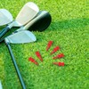 Golf Tees Plastic Driver, 120 Pieces Red Plastic Golf Tees,