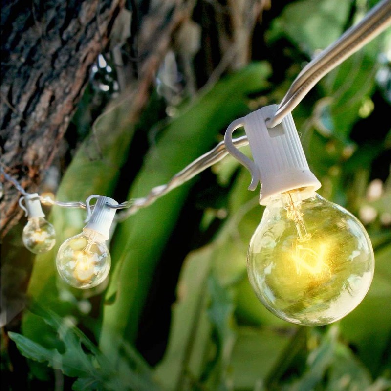 Romasaty 25FT String Lights, G40 Outdoor String Lights Edison Light