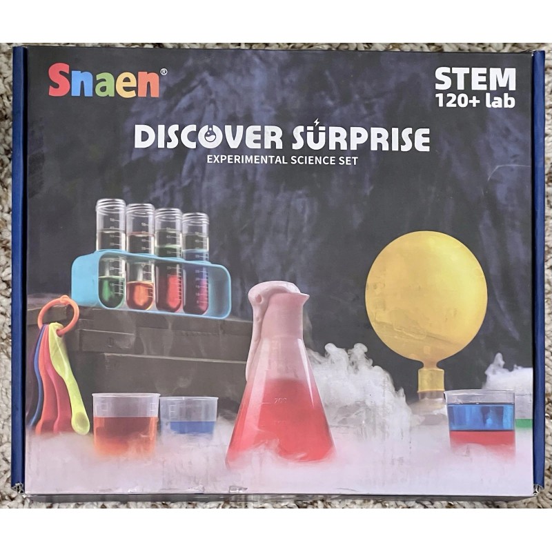Snaen Discover Surprise Science Experiment Kit w/ 120+ Science Experiments