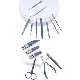 Yellow Manicure Set, Professional Pedicure Set, Nail Clippers Set, 16 Pieces Nail Care Tool, Stainless Steel Pedicure Set