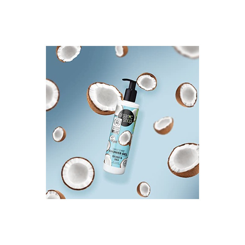 Gel de Ducha Orgánico de Coco y Karité, 280 ml,