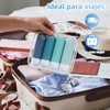 Kit de Viaje 18 Piezas Botellas de Silicona,Envases para Viaje