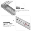 jojofuny High Precision Stainless Steel L-Square Ruler 90° Angle Measurer