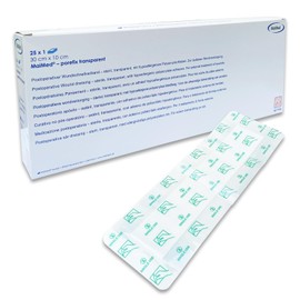 Plaster maimed Porefix Transparent Sterile 30x10 cm Pack of 25 Postoperativer Clear Sticking Plaster