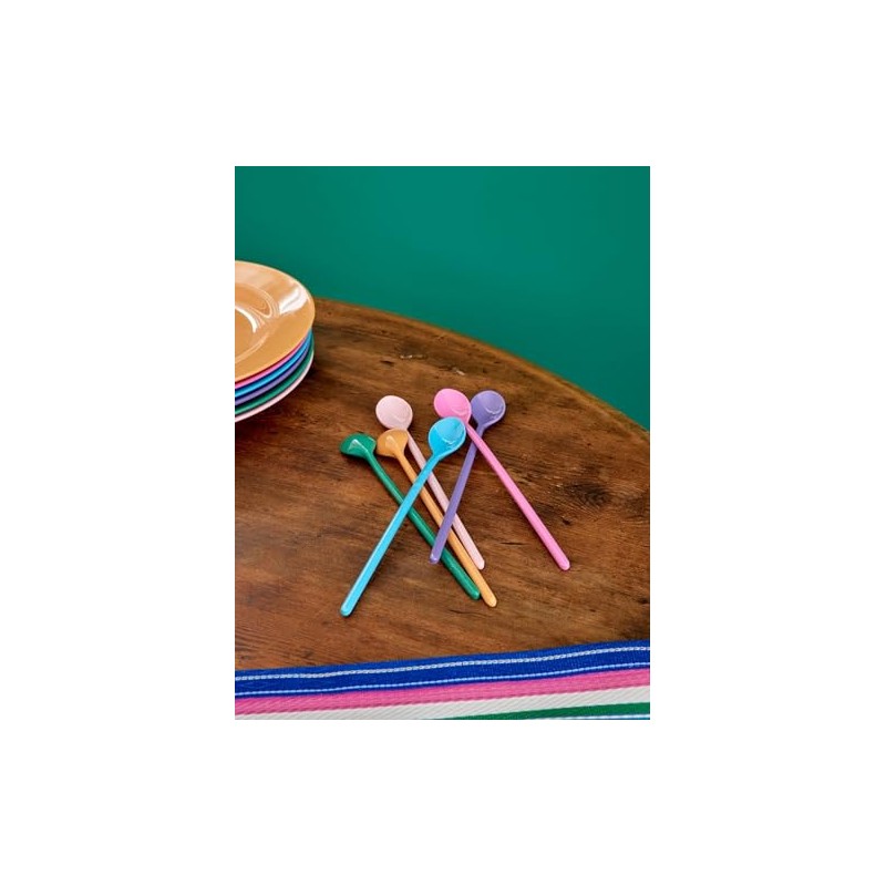 Rice Latte Spoons "La Joie De Vivre" Melamine Set of