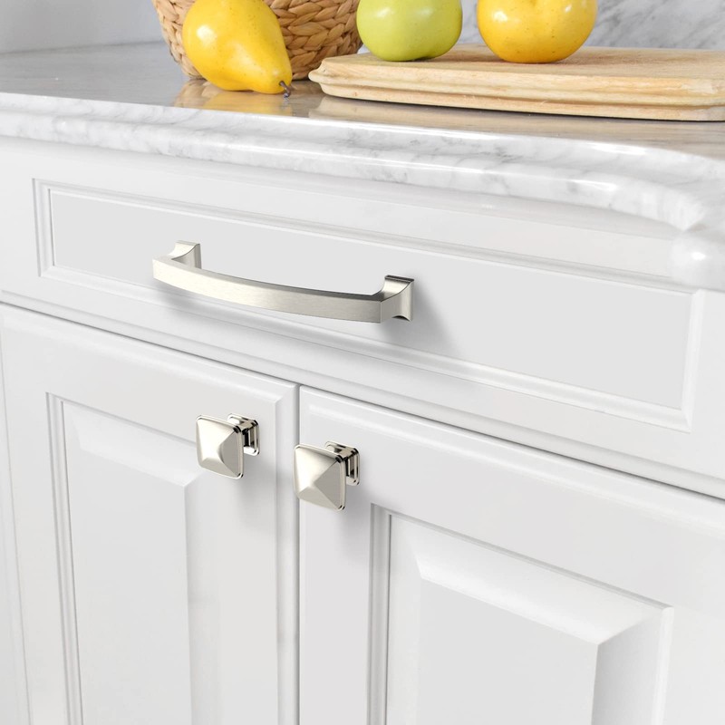 Amerdeco 10 Pack Brushed Satin Nickel 5 Inch(128mm) Hole Centers