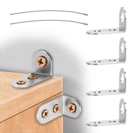 Furniture Anchors for Baby Proofing, Metal Furniture Straps Wall Anchor, Anti-Tip Dresser Cabinet Wall Anchor Bracket, Earthquake Falling Prevention Safety Device for Children