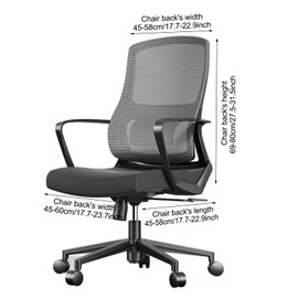 Office Chair Covers Computer Chair Covers Set Gaming Chair Covers Black Chair Covers Seat Back Armrest Cover Extendable Removable Washable Chair Protector Swivel Chair Office Chair