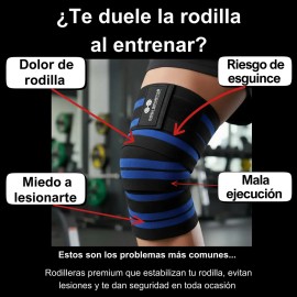 Knee Wraps Vendas Para Rodilla Calidad Premium Crossfit Gym