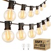 Outdoor String Lights, 55FT Shatterproof LED Patio Lights With 30
