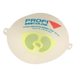 AllorA ProfiColor Quick Sieve, Paint Sieve, Nylon Quick Sieve, Disposable Paint Filter, 125/190/260 μm, Pack of 125 (190 µm, Yellow)