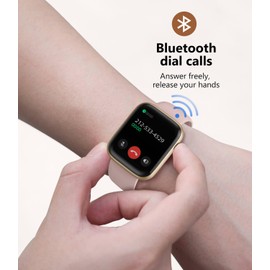 BooaBei Smart Watch for Women with Bluetooth Call,1.85" HD Touch Screen Smartwatch with Heart Rate/Blood Oxygen/Sleep Monitor,120+ Sports Modes Fitness Tracker,IP67 Waterproof Fitness Watch