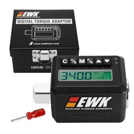 EWK 1/2-inch Drive Digital Torque Adapter 12.5-250 ft-lbs (17-340 Nm), Electronic Torque Wrench Converter with LED Display & Audible Buzzer Alert