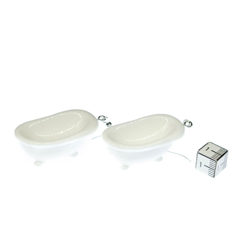 Miniblings Bath Earrings – Original Fashion Jewellery I Bathtub Bathing
