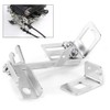 Throttle Cable Bracket, 2pcs Adjustable Throttle Cable Bracket Kickdown Chrome