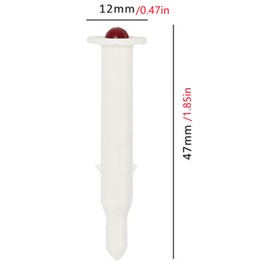 4 Pcs Turkey Temperature Meters, High-Temperature Resistance Meat Thermometer Turkey Temperature Poppers, Pop-Up Picnic Barbecue Thermometers Timers for Kitchen Outdoor