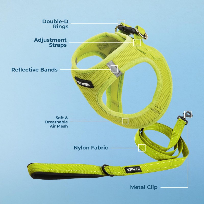 Voyager Step-in Air All Weather Mesh Harness and Reflective Dog