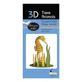 Fridolin 3D Paper Model Seahorse