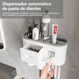 Soporte Para Cepillo De Dientes Con Dispensador Y 4 Tazas                                                                                             