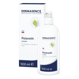 DERMASENCE Polaneth Lotion 500ml Body Care for Itching Soothes Dry Skin Absorbs Quickly with Urea, Fragrance-Free, Ideal for Aged Skin and Eczema, Vegan