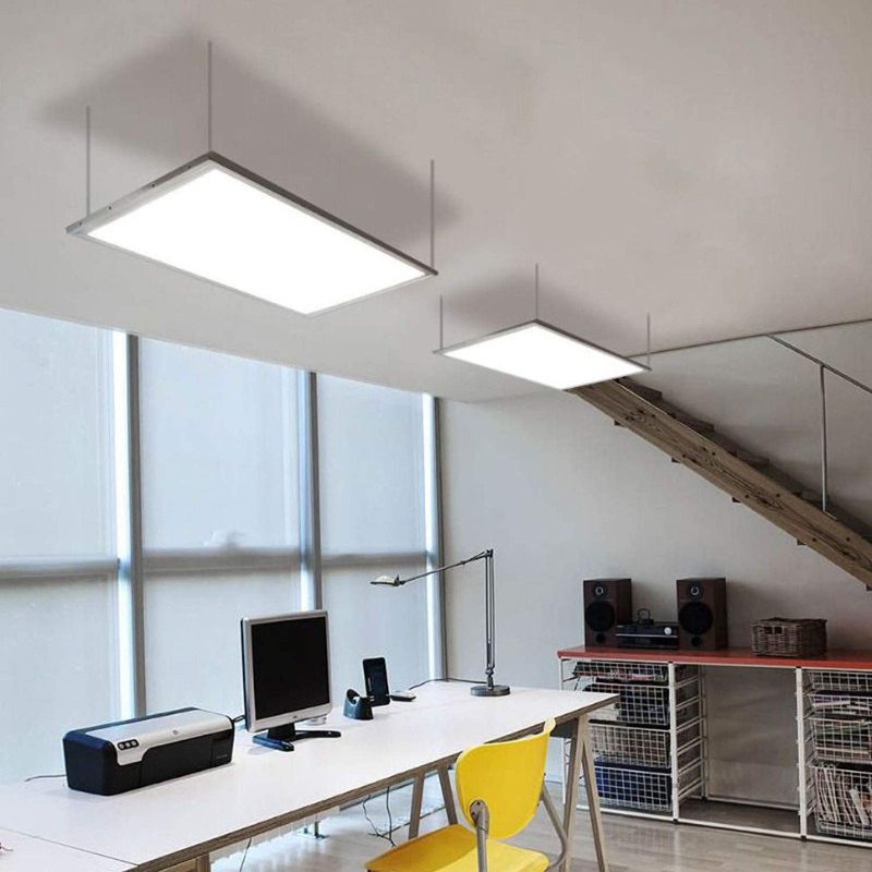 3.3 ft. Adjustable Flat LED Ceiling Panel Light Hanging Chain