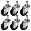 FactorDuty 6 Pack Heavy-Duty 2" Swivel Caster Wheels for Creeper