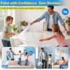 6 Pack Plastic Drop Cloths for Painting 9x12ft - Disposable