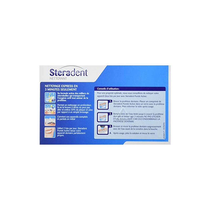 Steradent Detergente Purezza Active - 36 compresse