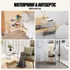 Acrylic 2-Tier Side Table with Storage Mini Modern End Table/Nightstand