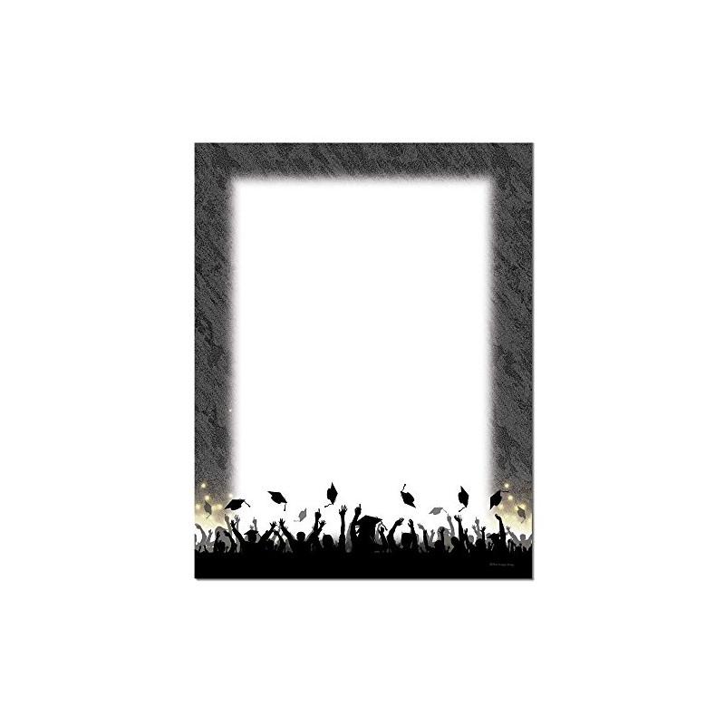 Grad Hat Toss Letterhead Laser & Inkjet Printer Paper, 25