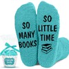 VICRAZY So Many Books So Little Time Socks, Nerd Socks