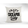 Cockapoo Cushion Cover - Crazy Cockapoo Lady Scatter Cushion Home