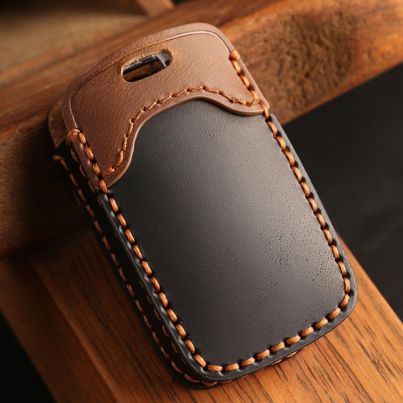 HIBEYO Car Key Case Fits Land Rover LR2 LR4 Discovery