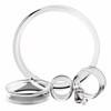 1 PAIR (2pcs) ACRYLIC TUNNELS Double Flare Gauges Solid Saddle