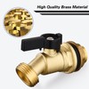 Brass Water Container Rain Barrel Faucets Lead-Free Compliant Spigot Bulkhead