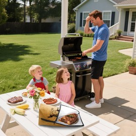 Insulated Meat Resting Bag BBQ Blanket for Briskets Keeping Moisture and Tender Outdoor Grilling Accessories with Wide Mouth Grilling Gifts for Men