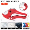 Sharp-tec Plastic Pipe Cutter 3-42mm, Heavy Duty Ratchet PVC Pipe