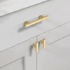 Asidrama 10 Pack 3 Inch(76mm) Brushed Gold Kitchen Cabinet Handles,