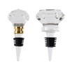 Crystal Diamond Wine Stopper Set of 2 - Elegant Glass