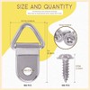 Rustark 110Pcs Small Triangle Ring Picture Hangers Frame Hanging Hangers