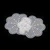 MY MIRONEY 10Pcs Mesh Plastic Canvas Kits Flower Shape Cross