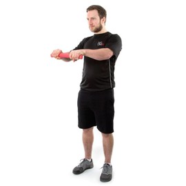 66fit Twist and Flex Resistance Bar (Red, Medium Resistance)