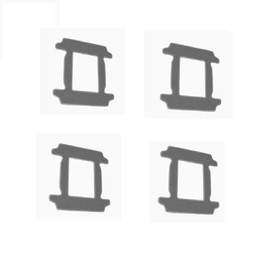 Lot de 4 chiffons de nettoyage pour robotnettoyeurde vitres Yw703