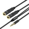 REALMAX® 3.5mm Audio Y Splitter Cord Cable for Speaker Headphones
