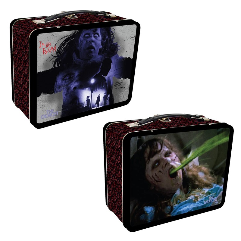 Factory Entertainment 408687 The Exorcist Tin Tote Collectible, Metal, Red,