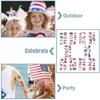 10 Sheet Independence Day Temporary Tattoos,Red White Blue Party Supplies