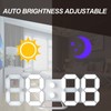 3D LED Wall Clock Brightness Adjustable Innovative 3D Table Wall