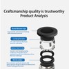 Leliafleury 5Pcs Straight Pneumatic Push to Quick Connect Fittings 8mm